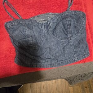 Indigo Rein Denim Crop Top